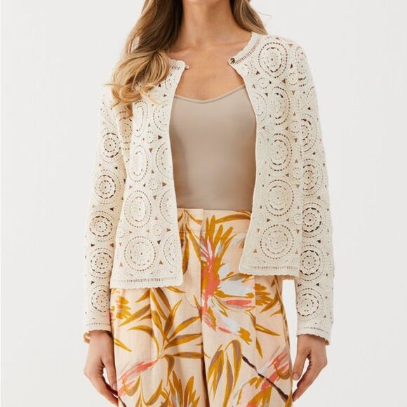 🆕 Petite Crochet Cardigan Sweater
ELLA Rafaella 
￼ - Picture 5 of 12